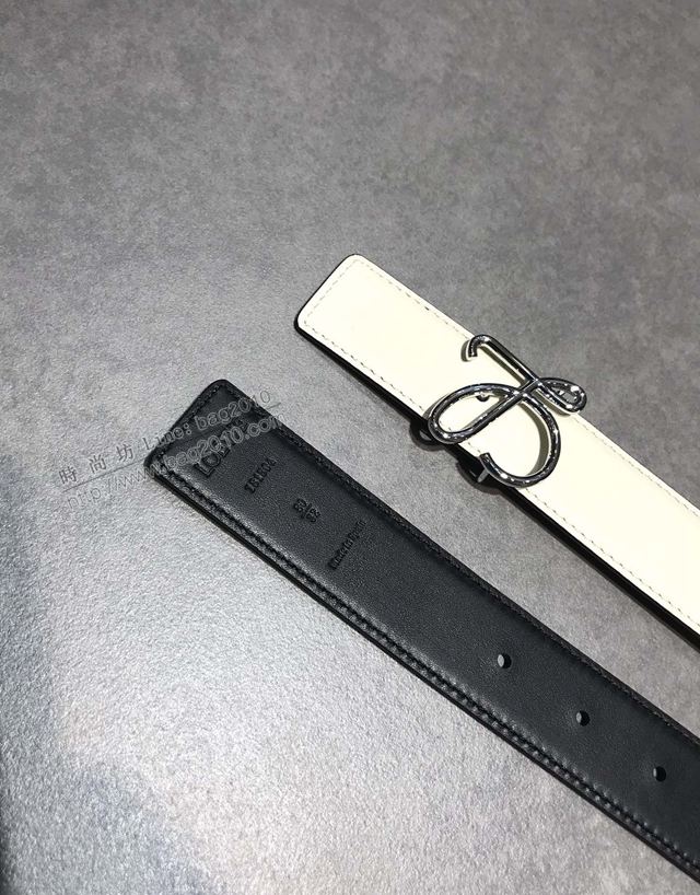 LOEWE皮帶 原單進口雙面頭層牛皮 羅意威女士皮帶  xfp2157